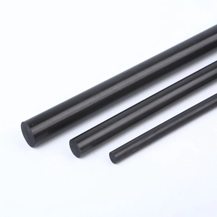 Solid Carbon Fiber Round Rod Shape Pultrusion Solid Rod